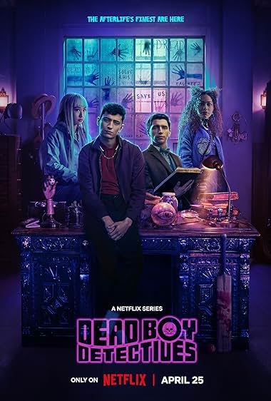 Dead Boy Detectives poster featuring Edwin Payne, Charles Rowland, Crystal Palace, and Niko Sasaki